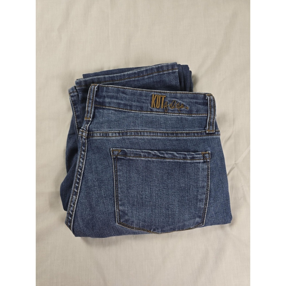 KUT From The Kloth Jeans Womens 8 Blue Mid Rise Straight‎ Stretch 30x32